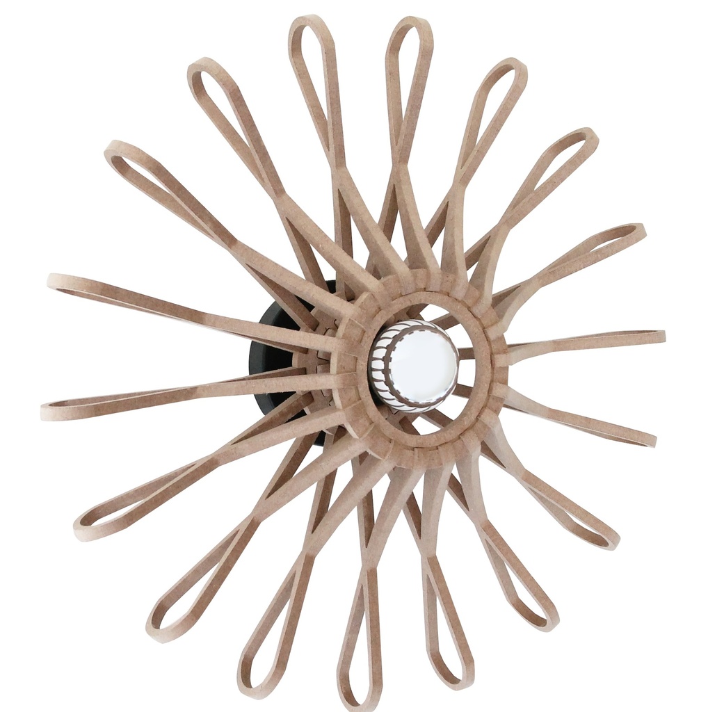 Abat jour Fleur Brut