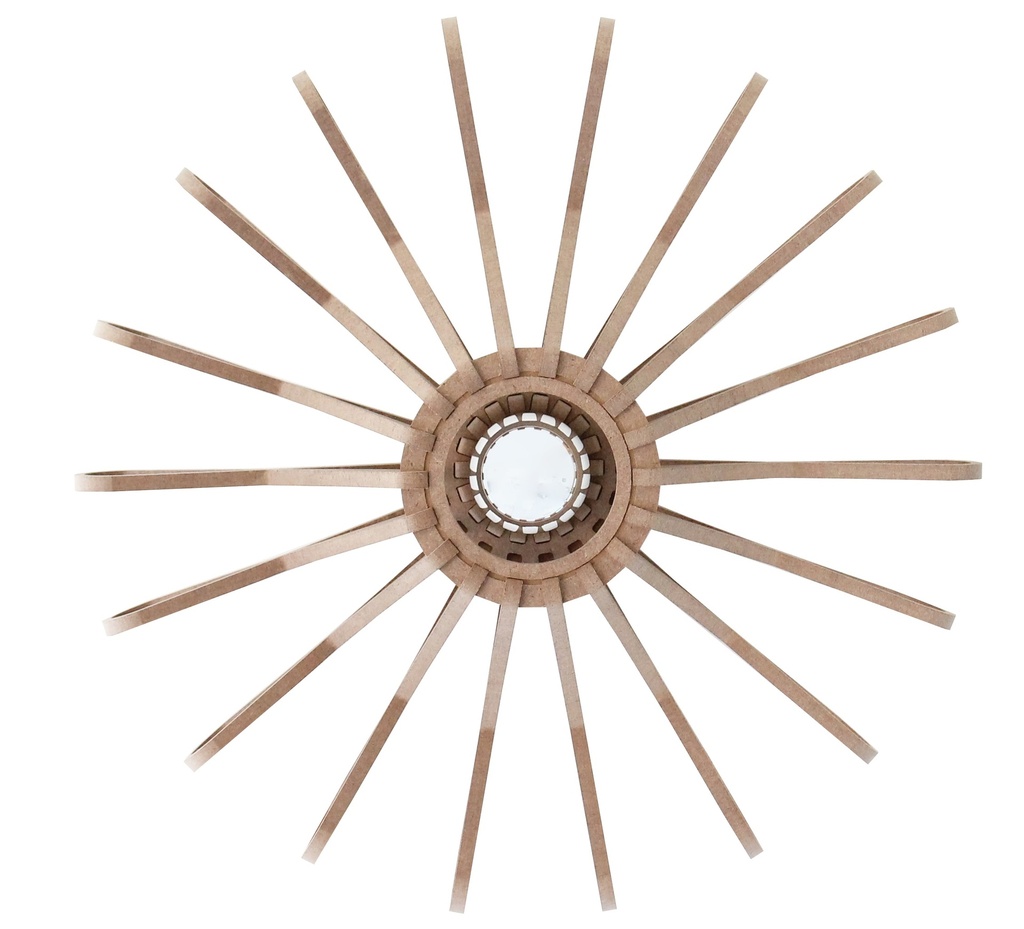 Abat jour Fleur Brut