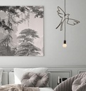 Abat jour Bird of paradise black
