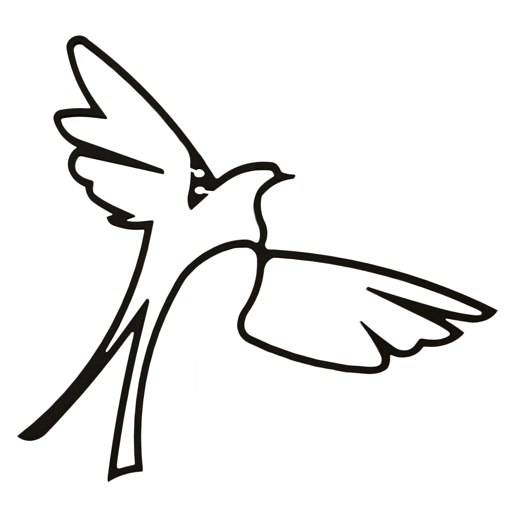 Birds of paradise lampshade black