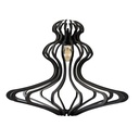 Woman lampshade Black S D55