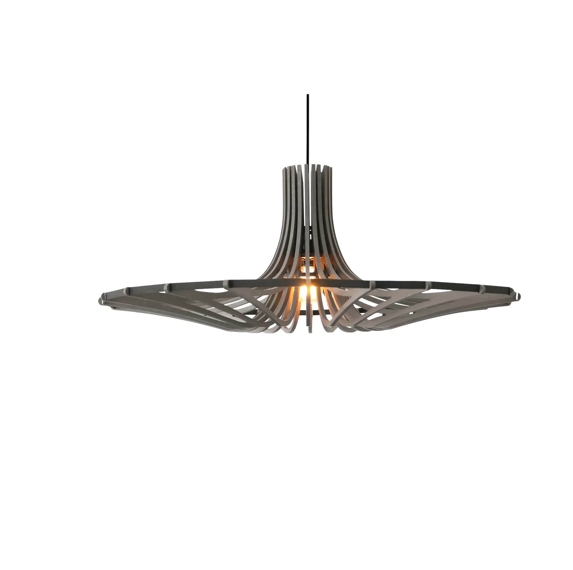 [121_1] Pendant Lamp Boléro Black M D85 (Without Diffuser)