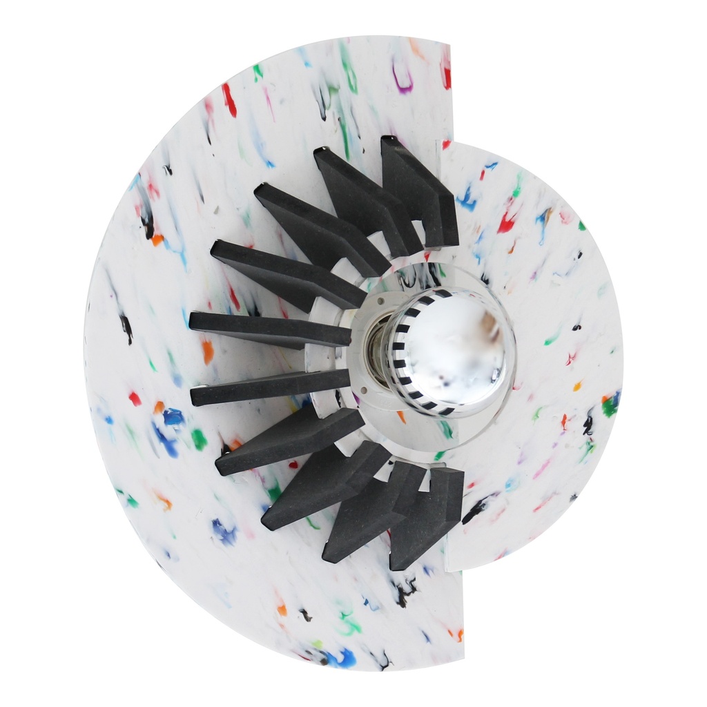 [80_4] Moonshadow wall lamp Black-White (Wall connexion)