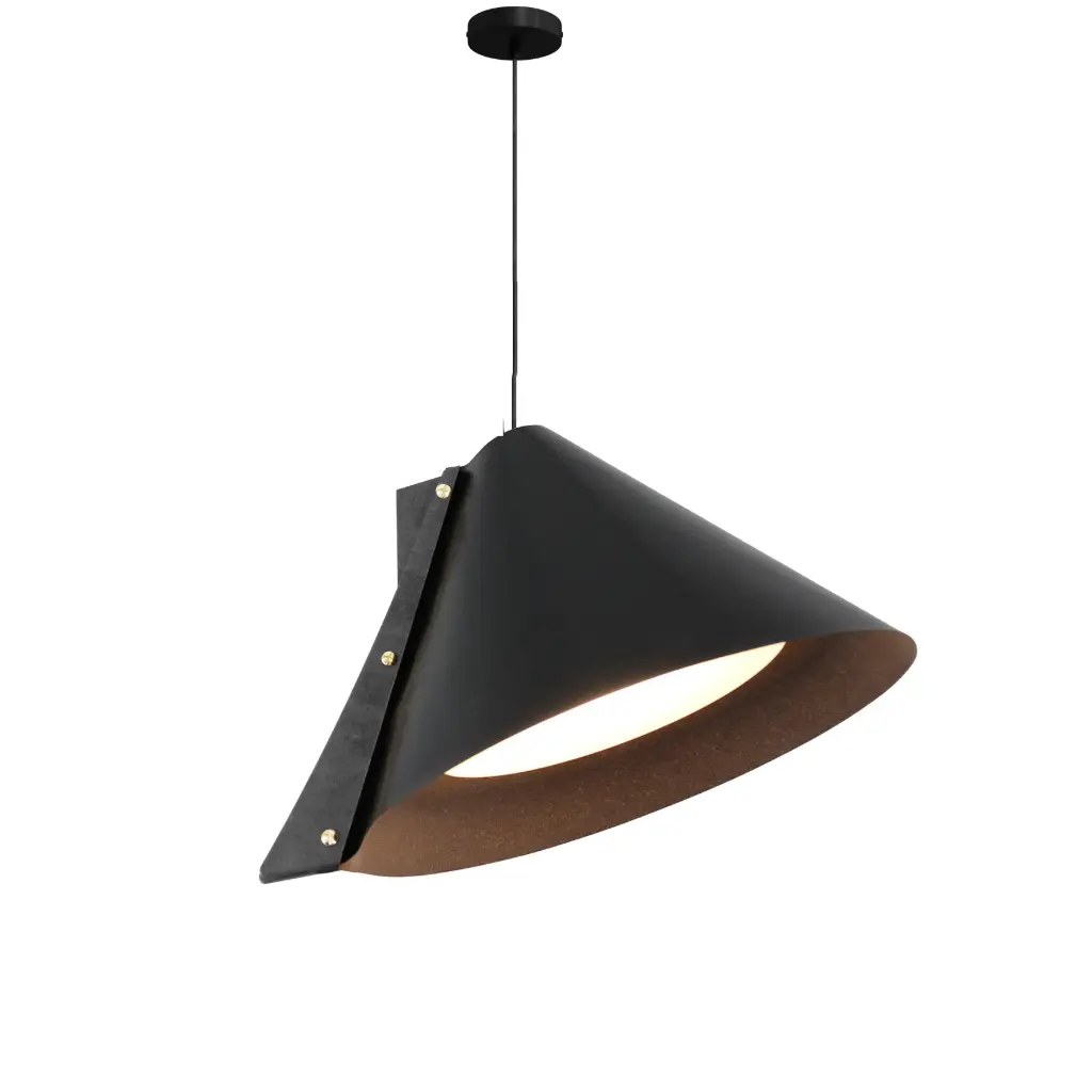 Pendant lamp SILENCE M Diam 40cm Black