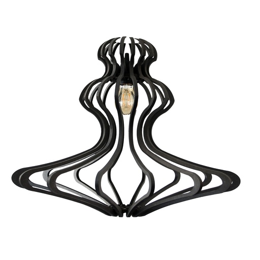 [51_0] Woman lampshade Black S D55